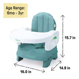 Ingenuity Deluxe Comfort Folding Baby Booster - Teal