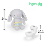 Ingenuity Sylvi Potty Training Kit – Plush Bunny with Mini Potty, Storybook, Sticker Chart & Parent Guide
