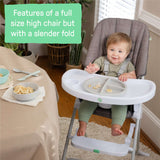Ingenuity Sun Valley Compact Folding High Chair - Grey