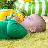Bright Starts Soother Pals Easy-Grasp Teether Toys, Unisex, Newborn+, Elephant and Lion