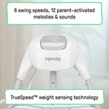 Ingenuity SimpleComfort Piano Playtime 4-in-1 Baby Swing & Rocker, 0-24M