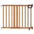 The Stairway wooden safety baby and dog gate with comfort grip handle and no-threshold design in brown