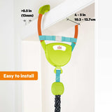 Bright Starts Bounce 'n Spring Deluxe Door Jumper with toys and adjustable straps for babies up to 26 pounds