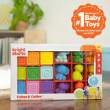 Bright Starts Cubes & Cuties 18-Piece Gift Set, Multicolor