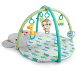 Bright Starts Hug ‘n Cuddle Elephant Baby Gym and Tummy Time Play Mat with Toys