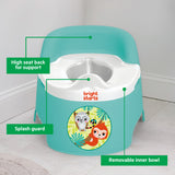 Bright Starts Full Comfort Baby Potty with Easy Clean Bowl & Splash Guard - Blue