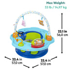 Bright Starts Disney Baby Finding Nemo 3-in-1 SuperSeat with sensory toys and rotating tray for babies 6-36 months