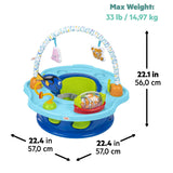 Bright Starts Disney Baby Finding Nemo 3-in-1 SuperSeat with sensory toys and rotating tray for babies 6-36 months