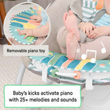 Ingenuity SimpleComfort Piano Playtime 4-in-1 Baby Swing & Rocker, 0-24M