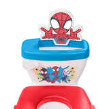 Bright Starts Marvel Spidey and his Amazing Friends My Size Potty 2-in-1 System, Unisex Toddler Potty Chair with Flushing & Cheering Sounds