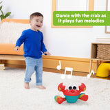 Bright Starts Rockin’ Crawling Crab Interactive Baby Toy with Music & Dancing, Red