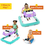 Bright Starts Little Speedster 3-in-1 Car Walker, Purple Power