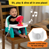 Baby Einstein Farm Explorers Snack & Steer Learn-to-Dine Feeding Seat, Ages 6-36 months