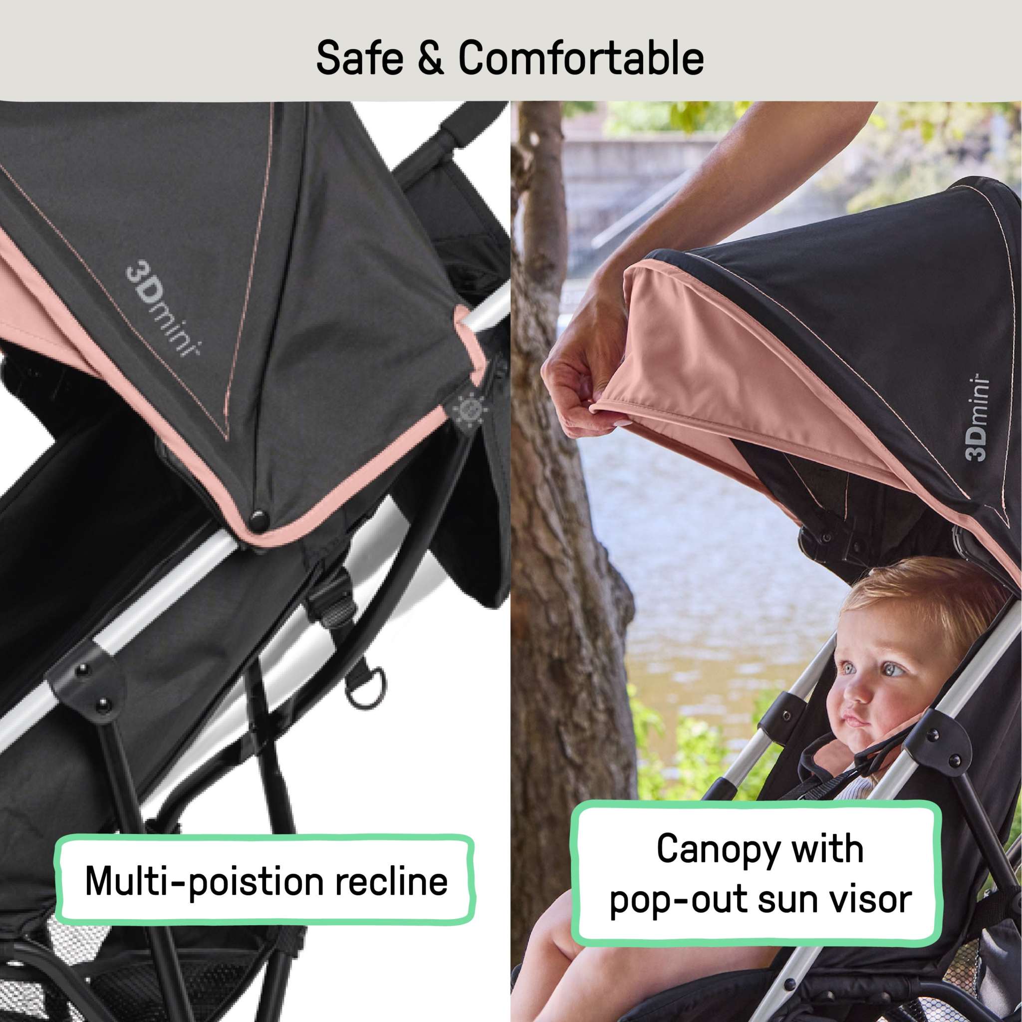 summer infant 3d lite stroller pink Ingenuity 3D Mini Convenience Stroller, Dusty Rose