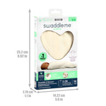 Swaddleme by Equigny Swaddle & Secure Tote 1.0 package with dimension arrows and measurements showing 25.