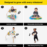 Baby Einstein 4-in-1 Discover More Baby Activity Jumper & Table, Montessori-inspired, Ages 6+ Months