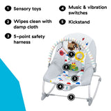 Baby Einstein Dean’s Discovery Spot Musical Infant to Toddler Rocker, Ages 0 months+