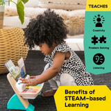 Baby Einstein Magic Touch Piano wooden toddler musical toy with color-coded keys and volume control