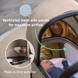 Ingenuity 3DSuite DualDock Carry Cot  Portable Baby Bassinet for Overnight Sleep (with Stand Only) & Stroller Carry Cot - Cashew