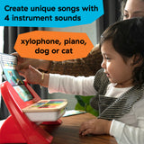 Baby Einstein Cal’s First Melodies Magic Touch Piano Wooden Musical Baby Toy
