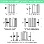 Ingenuity The Doorway 48W Series bronze metal pet and baby safety gate installed in doorway with pressure mount system