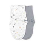SwaddleMe by Ingenuity Monogram Collection Swaddle, Size 0-3 Months, 2pk - Sunset Space