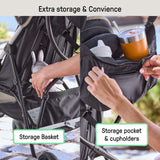 Ingenuity 3D Mini Convenience Stroller, Cashew