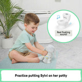 Ingenuity My Size Potty with Sylvi Potty Training Kit – Toddler Toilet with Plush Bunny, Mini Toy Potty & more