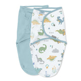 SwaddleMe by Ingenuity Original Swaddle, Size SM, 0-3 months, 2pk - Tropical Dino