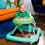 Bright Starts Tiny Trek Walker jungle vines 2-in-1 baby walker with piano toy and animal sounds