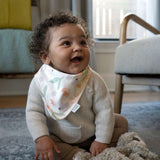 Ingenuity Easy Eater 3-Pack Baby Bandana Cotton Drool Bib for Eating or Teething - Posy