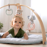 baby in a cozy spot reversible duvet activity gym - loamy