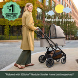Ingenuity 3DSuite DualDock Carry Cot  Portable Baby Bassinet for Overnight Sleep (with Stand Only) & Stroller Carry Cot - Cashew