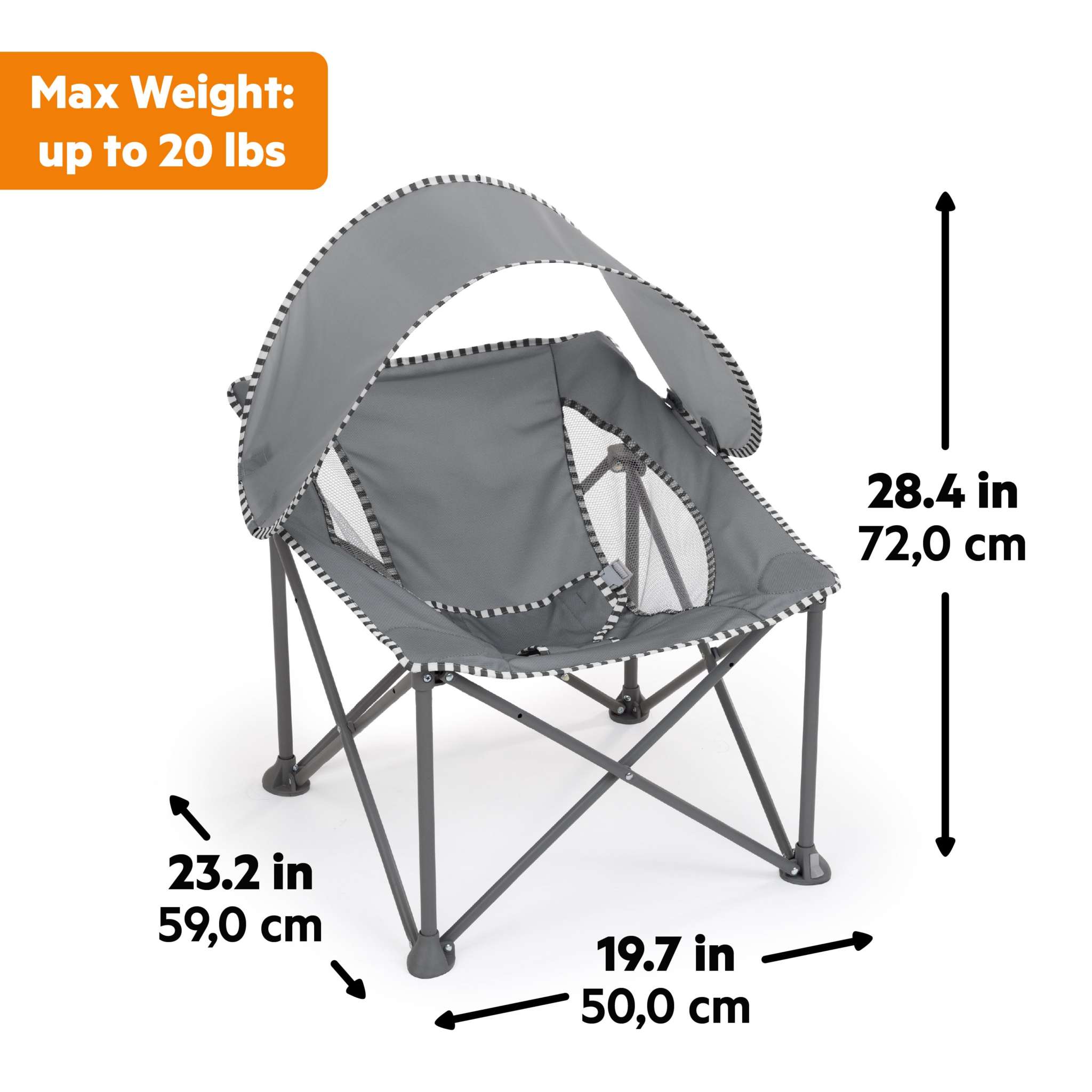 Bright Starts Pop 'N Chill Portable Travel Seat 