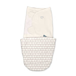 All Season Swaddle for 0-3 months with Dream Waves pattern, quick-flip design for dual TOG ratings, 100% cotton.