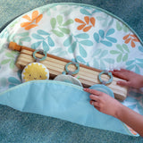 sun valley wooden toy arch & play mat