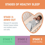 SwaddleMe by Ingenuity Night Sack Sleeper, Size 3-18 months, 1-pack - Heather Grey
