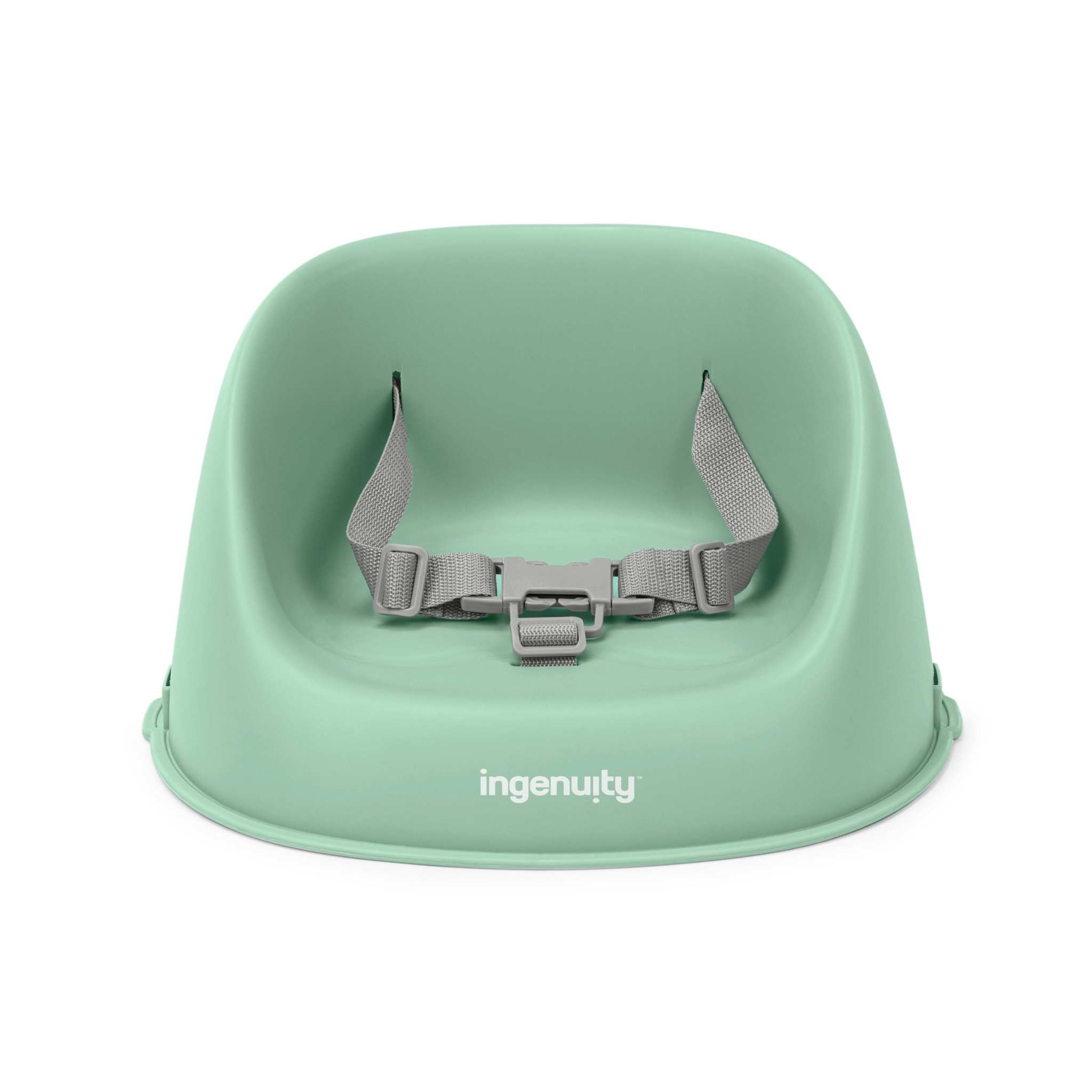 Green Ingenuity My Spot Easy-Clean baby booster seat with 3-point harness