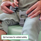 Green Ingenuity My Spot easy-clean baby booster seat with 3-point harness