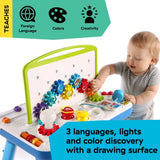 Baby Einstein Curiosity Table Activity Station toddler toy with gears and lights