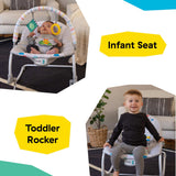 Baby Einstein Dean’s Discovery Spot musical infant to toddler rocker with toys