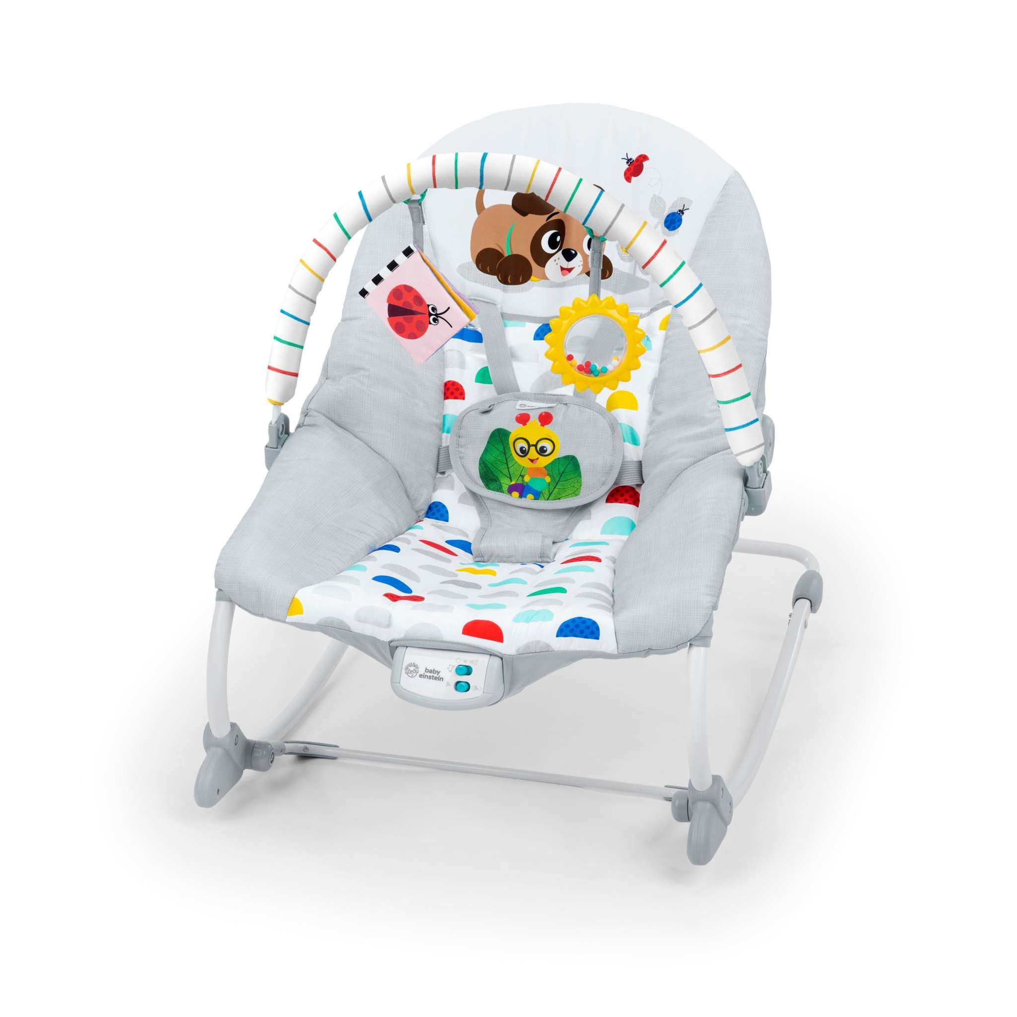 Baby Einstein Dean’s Discovery Spot musical infant to toddler rocker with toys