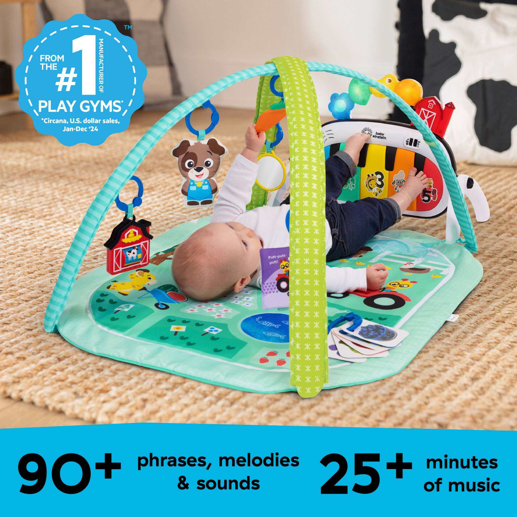 Baby Einstein Farm Explorers 4-in-1 musical discovery gym for babies