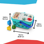 Baby Einstein and Hape wooden shopping basket toy for toddlers
