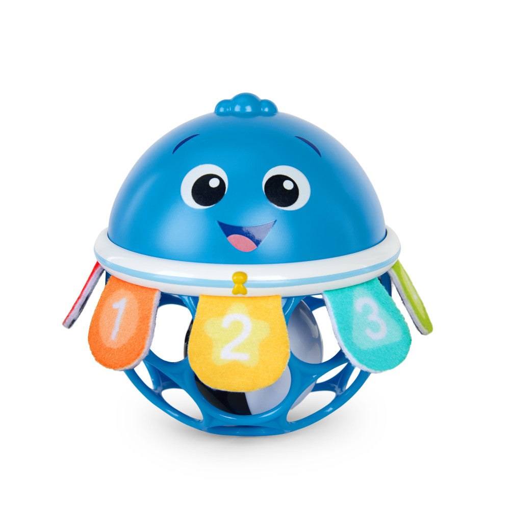 Baby Einstein Opus Jingle & Shake Rattle Toy for infants with colorful fabric arms