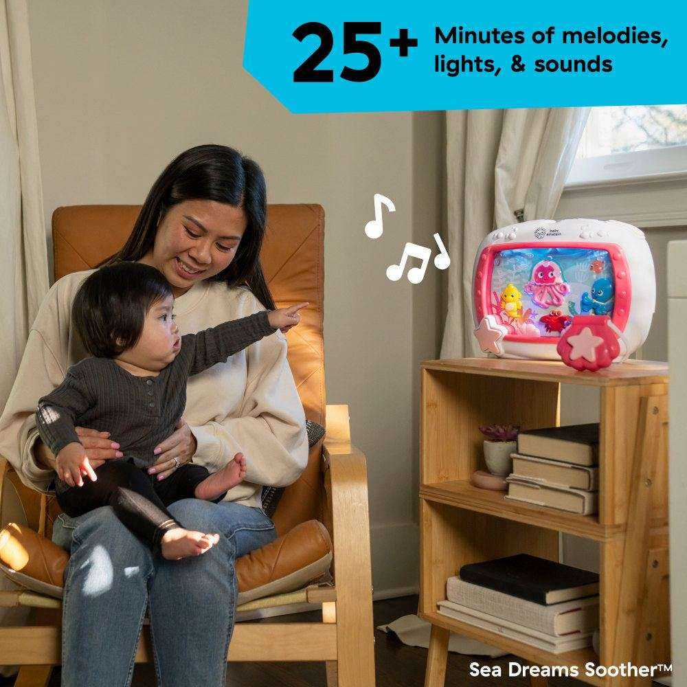 Baby Einstein Sea Dreams Soother pink crib and portable sound machines for babies