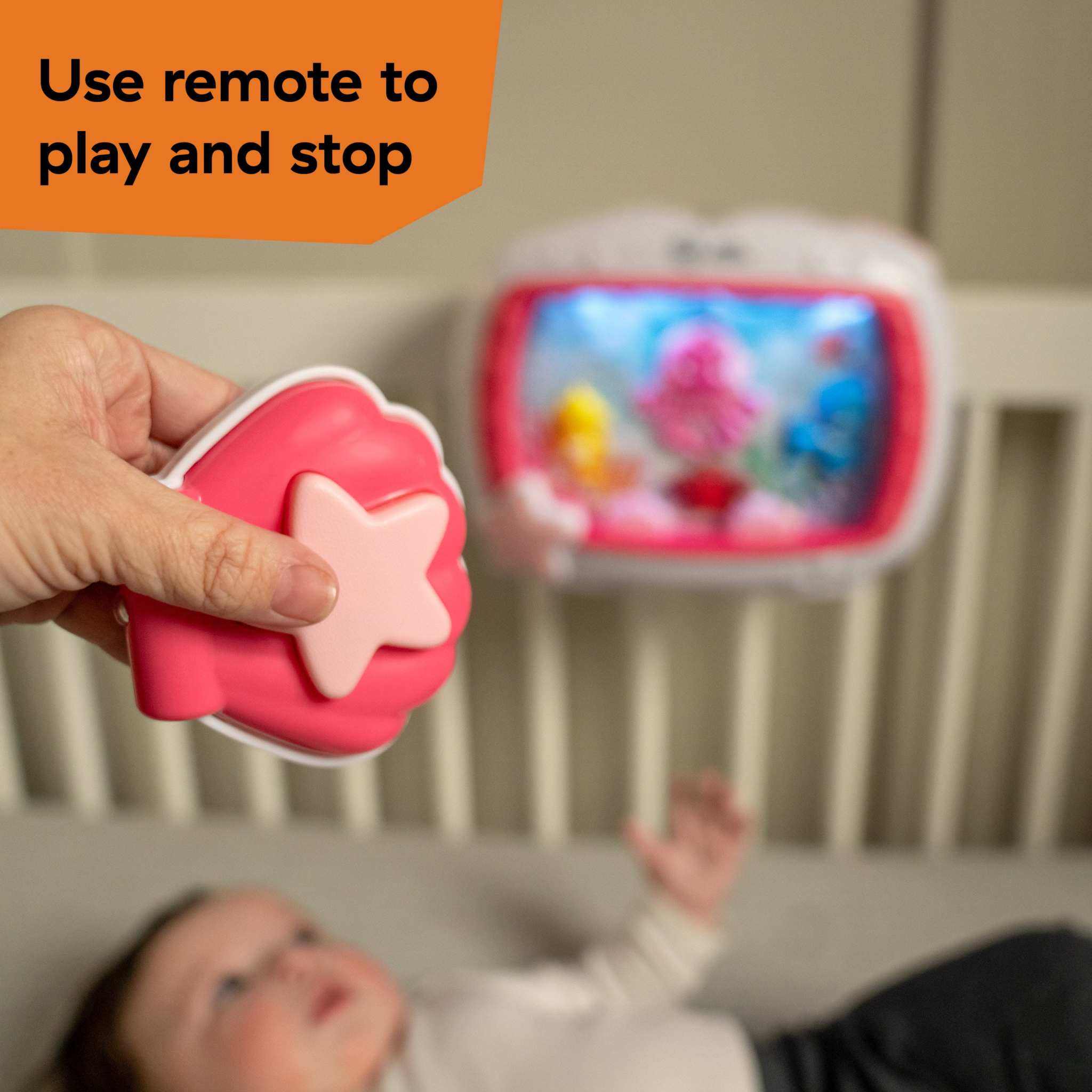 Baby Einstein Sea Dreams Soother musical crib toy in pink