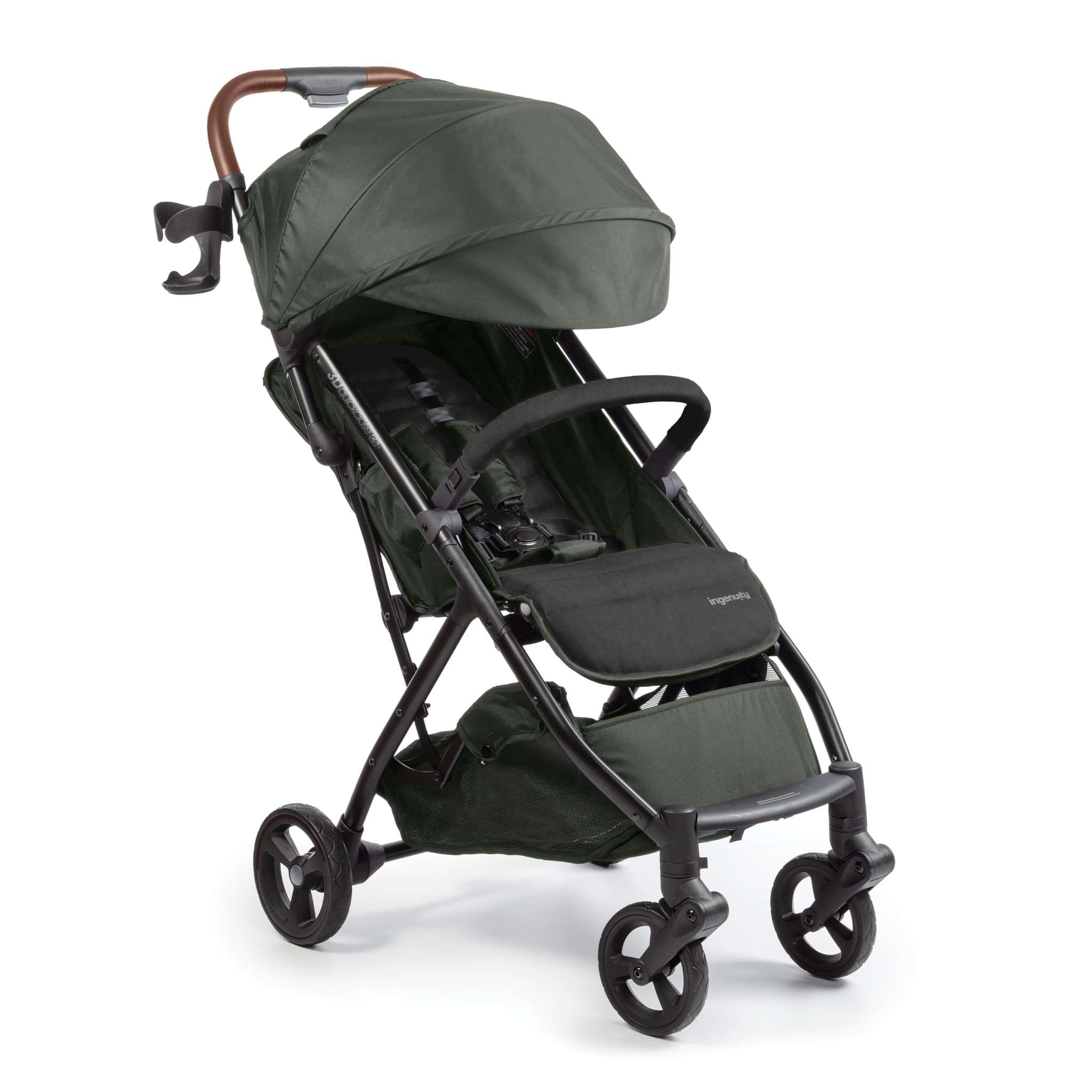 Ingenuity 3Dquickclose CS+ compact fold stroller with quick close feature and large canopy