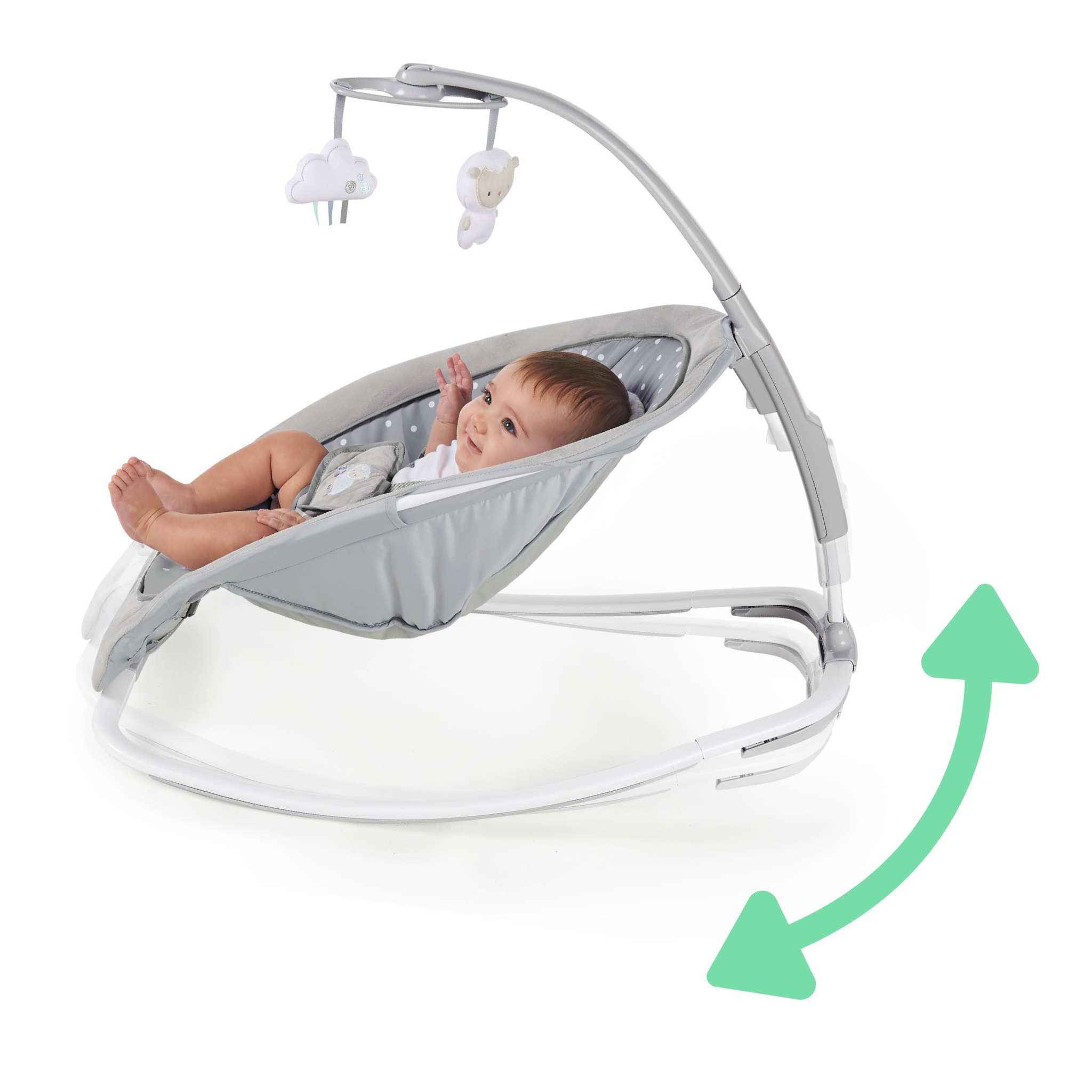Ingenuity Cuddle Lamb Rocking Seat for newborns with plush toys and soothing vibrations