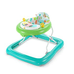 Bright Starts Tiny Trek Walker 2-in-1 jungle-themed musical baby walker with piano toy and foldable design